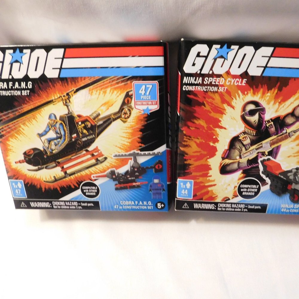G.I. Joe Cobra Fang and Ninja Speed Cycle Construction Sets
